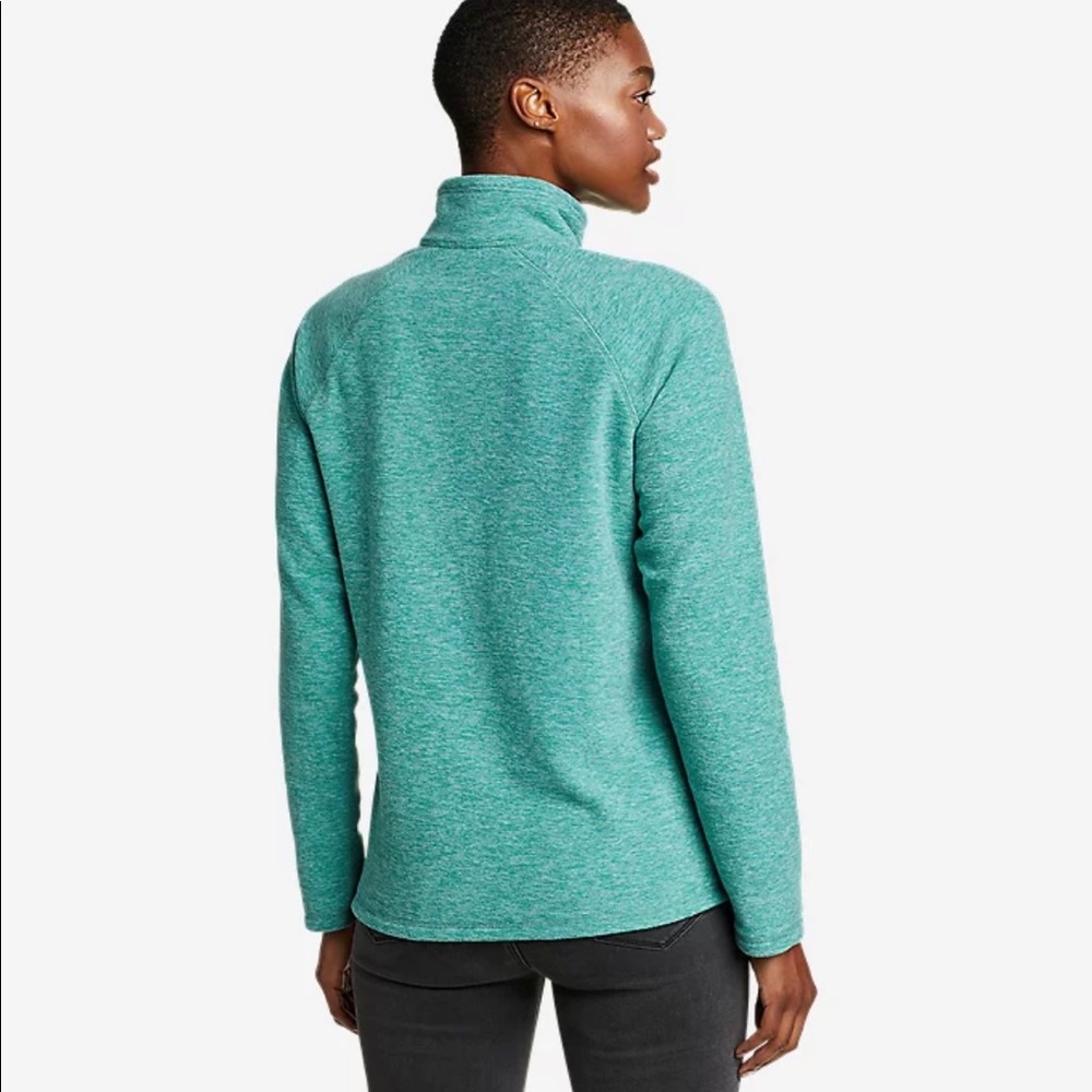 Eddie Bauer Woman’s Microfleece 1/4 zip Pullover NWT - Picture 2 of 7